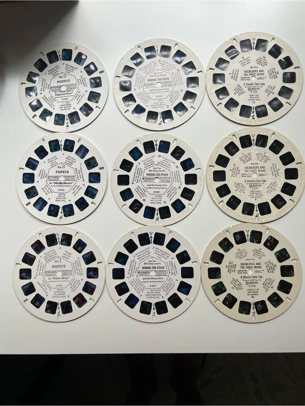 Vintage View Master Reels (Set of 9)